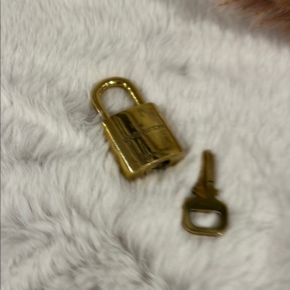 Louis Vuitton Gold Padlock with Key #302 - Picture 3 of 4